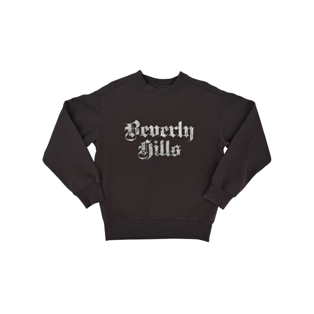 H&M Brown Beverly Hills Crewneck Graphic Pullover Sweatshirt | Gunge Streetwear - Picture 8 of 13